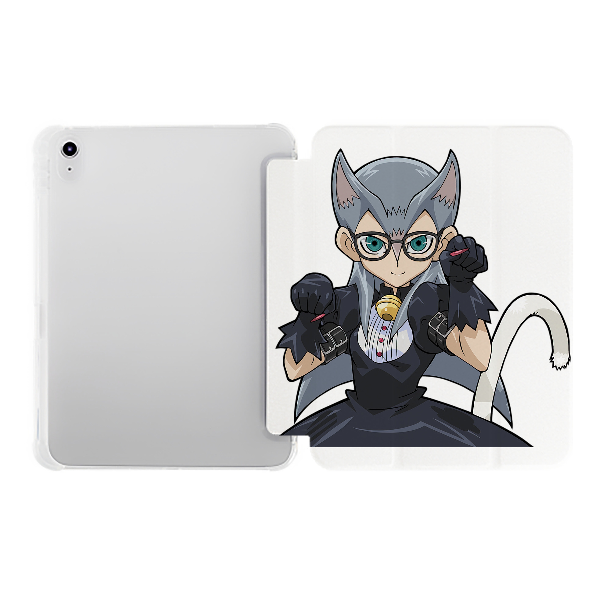 （画像用） 遊☆戯☆王 Yu-Gi-Oh! IPad ケース ペン収納付き 三つ折りスタンド PUレザー×シリコン 対応機種9.5/10.5/10.9インチ